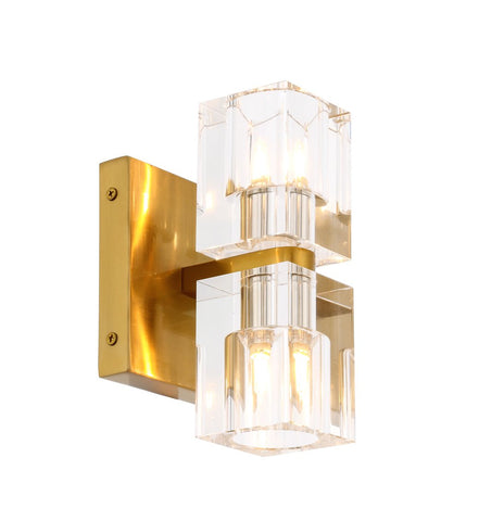 ZC121-1550W5BB - Urban Classic: Chateau 2 light Burnished Brass Wall Sconce