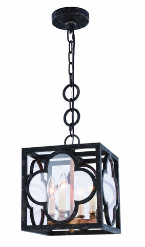 ZC121-1526D10ACCG - Urban Classic: Trinity 4 light Aged Copper Pendant