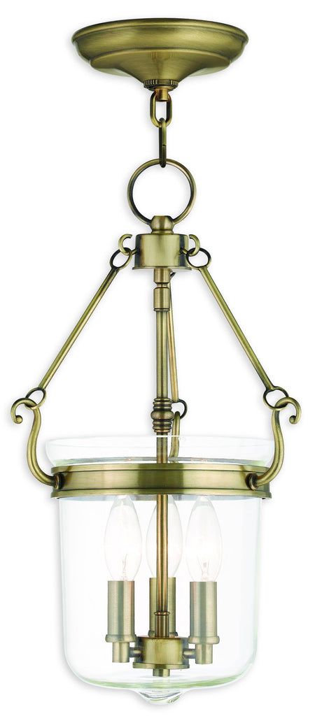 Livex Rockford 3 Light Antique Brass Pendant - C185-50482-01