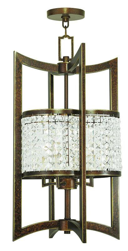 Livex Grammercy 4 Light Palacial Bronze Lantern  - C185-50567-64