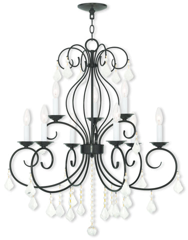 Livex Donatella 6 Light + 3 Light EBZ Chandelier - C185-50769-92