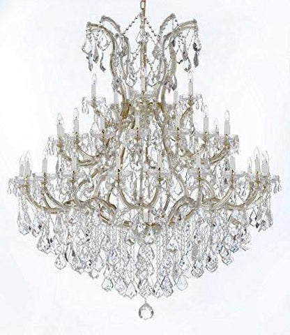 Large Foyer/Entryway Maria Theresa Empress Crystal (Tm) Chandelier Chandeliers Lighting! H 60" W 52" Dressed with Diamond Cut Crystal! - GB104-B12/2756/36+1-DC