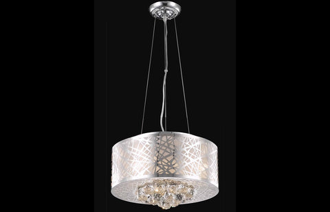 C121-2078D16C/RC - Regency Lighting: Prism 4 light Chrome pendant Clear Royal Cut Crystal