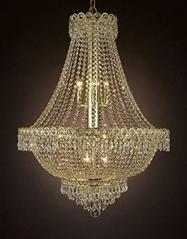 French Empire Empress Crystal(Tm) Chandelier Lighting H 30" W 24" - Cjd-Cg/2176/24