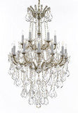 Swarovski Crystal Trimmed Chandelier Maria Theresa Crystal Chandelier Chandeliers Lighting H 50" X W 30" - Great For Dining Room Entryway Or Living Room - A83-B13/152/18Sw