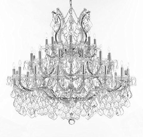 Maria Theresa Crystal Chandelier Lighting H 39" W 44" - Perfect For An Entryway Or Foyer - Cjd-B62/Cs/2181/44