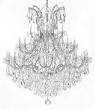 Set of 2-1 Large Foyer/Entryway Maria Theresa Empress Crystal (tm) Chandeliers Lighting! H 60" W 52" and 1 Chandelier Crystal Lighting Chandeliers H30 X W28 - CS/B12/2756/36+1 + CS/21532/12+1