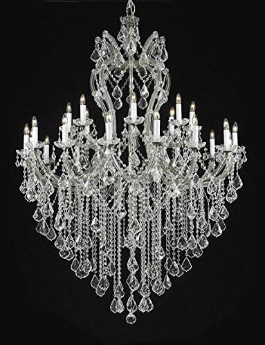 Maria Theresa Chandelier Crystal Lighting Chandeliers Dressed With Empress Crystal (Tm) H 60" W 46" Great For Large Foyer / Entryway - G83-Cs/2/2007/24+1