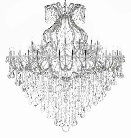 Maria Theresa Crystal Chandelier H 72" W 72" Trimmed With Spectratm Crystal - Reliable Crystal Quality By Swarovski - Cjd-Cs/B12/2181/72Sw
