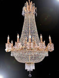Swarovski Crystal Trimmed Chandelier French Empire Crystal Chandelier H32" X W25" - A500-1280/8+4Sw