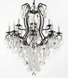 Wrought Iron Chandeliers Lighting Spectra (Tm) Crystal- Crystal Quality Swarovski - F83-B12/3034/8+4Sw