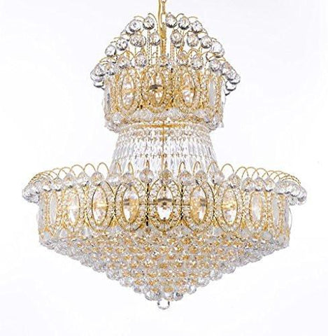 Empire Chandelier Crystal Lighting Empress Crystal (Tm) Chandeliers H36" W36" - G93-2150/27