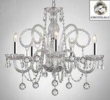 ALL CRYSTAL CHANDELIER LIGHTING CHANDELIERS WITH CRYSTAL BALLS W/CHROME SLEEVES! - A46-B43/B6/385/5