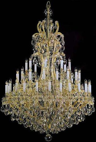 Large Foyer / Entryway Maria Theresa Empress Crystal (Tm) Chandelier Lighting H72" W68" - G83-811/42