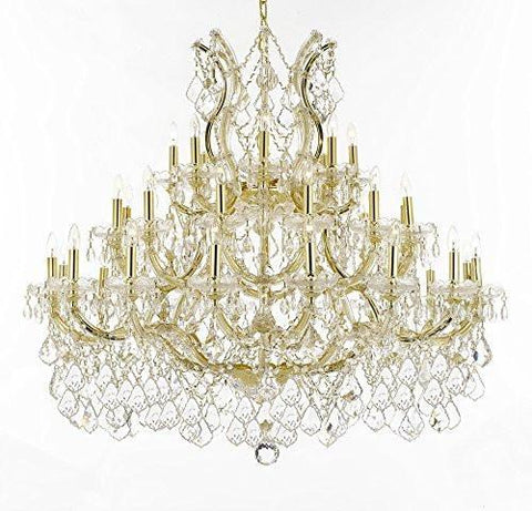 Maria Theresa Crystal Chandelier Lighting H 39" W 44" - Perfect For An Entryway Or Foyer - Cjd-B62/Cg/2181/44