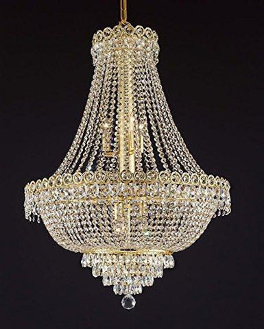 French Empire Empress Crystal(Tm) Chandelier Lighting H 30" W 24" - Cjd-B39/Cg/2176/24