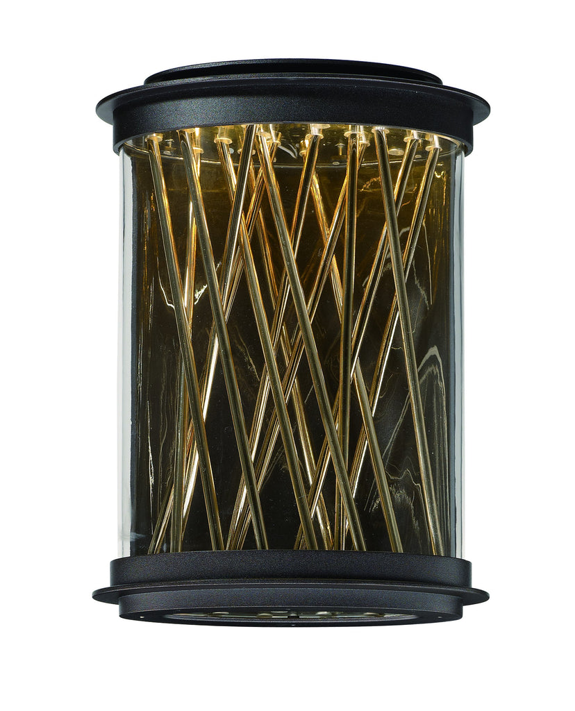 Bedazzle LED Outdoor Wall Lantern Galaxy Bronze / French Gold - C157-53497CLGBZFG