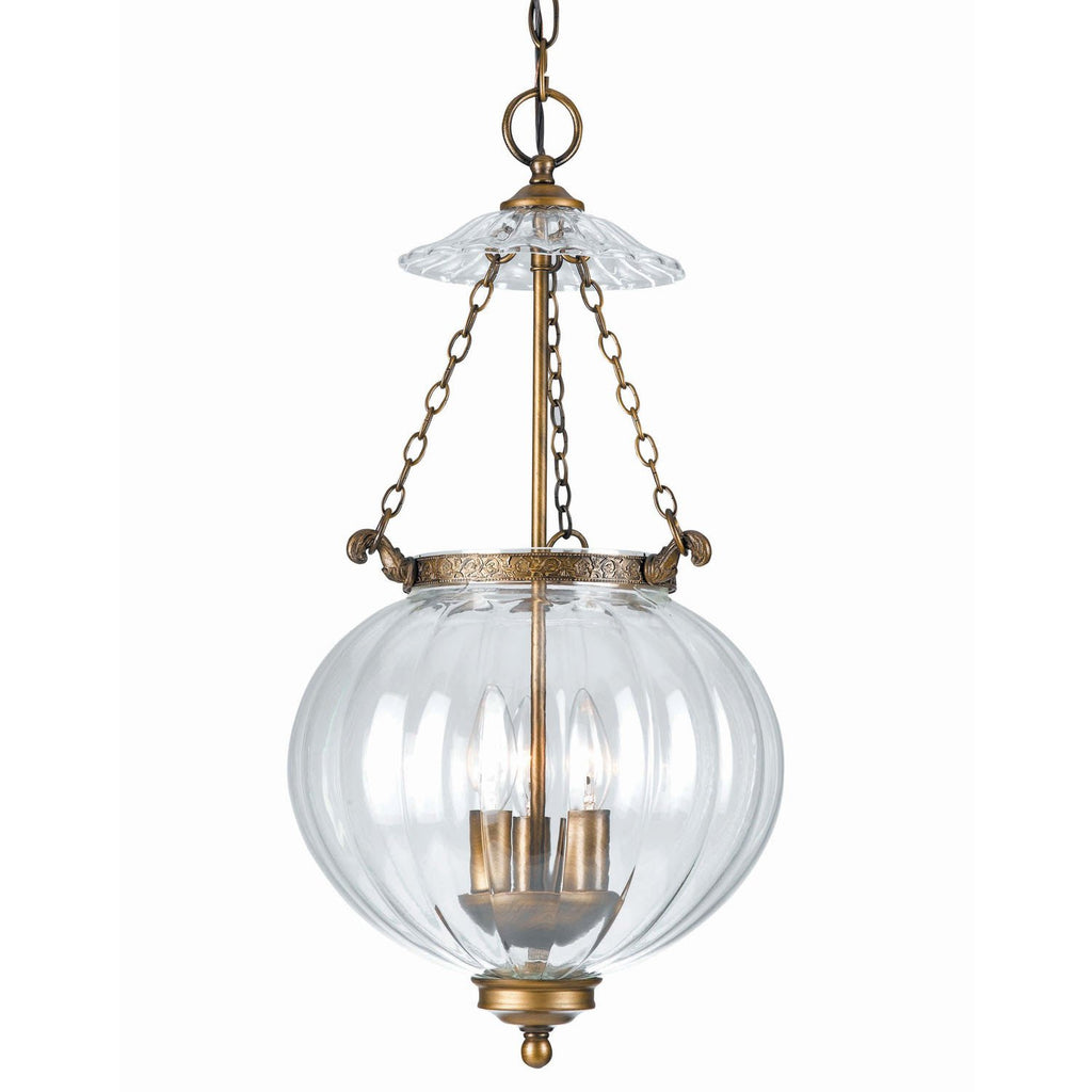 3 Light Antique Brass Transitional Pendant - C193-5783-AB