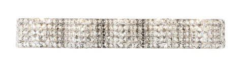 ZC121-LD7019C - Living District: Ollie 5 light Chrome and Clear Crystals wall sconce