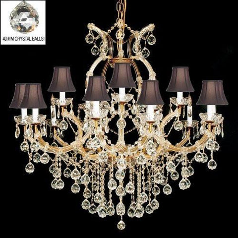 Maria Theresa Chandelier With Shades - A83-B6/Sc/21510/15+1