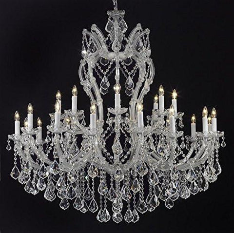 Maria Theresa Chandelier Crystal Lighting Chandeliers Dressed With Empress Crystal (Tm) H 44" W 46" Great For Large Foyer / Entryway - G83-Cs/2007/24+1