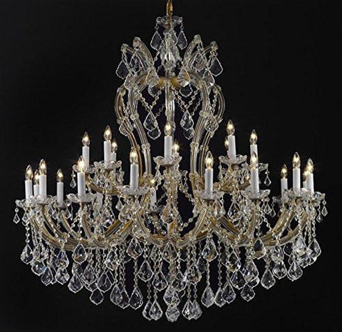 Maria Theresa Chandelier Crystal Lighting Chandeliers Dressed With Empress Crystal (Tm) H 44" W 46" Great For Large Foyer / Entryway - G83-Cg/2007/24+1