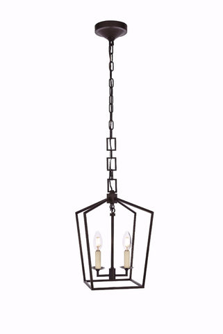 ZC121-1512D9VB - Urban Classic: Denmark 2 light Vintage Bronze Pendant