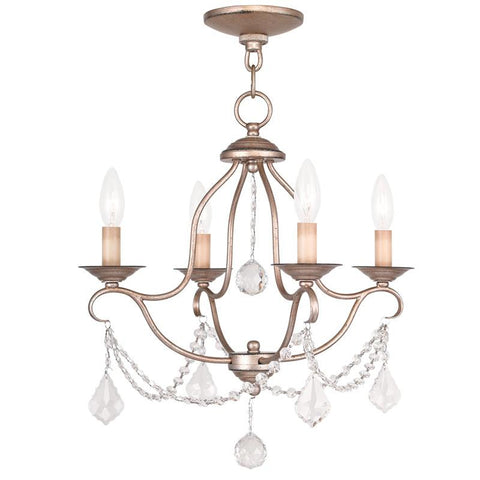 Livex Chesterfield 4 Light ASL Mini Chandelier - C185-6424-73