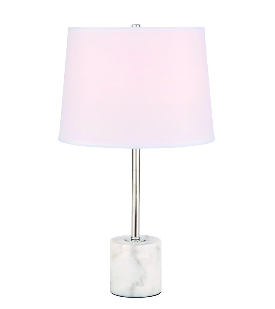 ZC121-TL3039PN - Regency Decor: Kira 1 light Polished Nickel Table Lamp