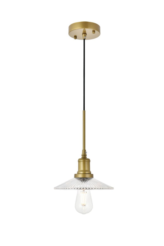 ZC121-LD4040D8BR - Living District: Waltz 1 light brass Pendant