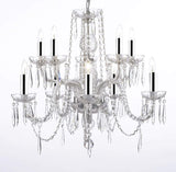 rystal Icicle Waterfall Chandelier Lighting Dining Room Chandeliers w/Chrome Sleeves! - G46-B43/B15/B10/1122/5+5