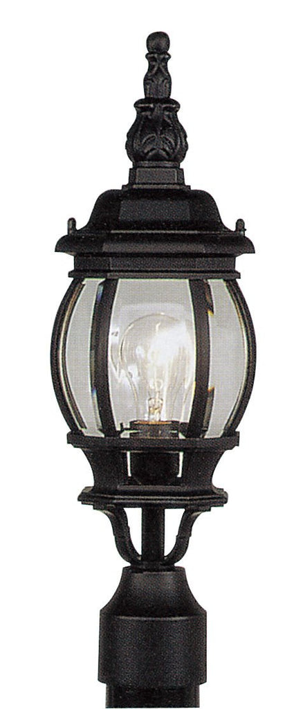 Livex Frontenac 1 Light Black Outdoor Post Lantern - C185-7522-04