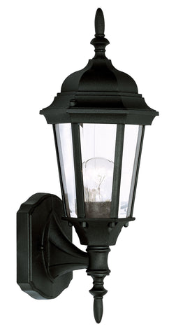 Livex Hamilton 1 Light Black Outdoor Wall Lantern - C185-7551-04