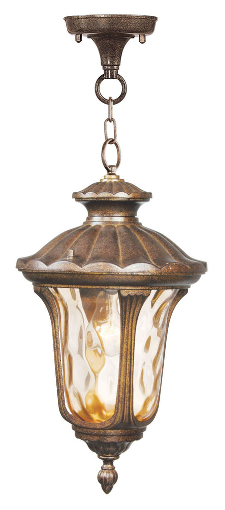 Livex Oxford 1 Light Moroccan Gold Chain Lantern - C185-7654-50