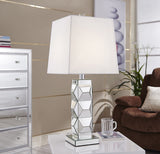 ZC121-ML9303 - Regency Decor: Sparkle Collection 1-Light Silver Finish Table Lamp