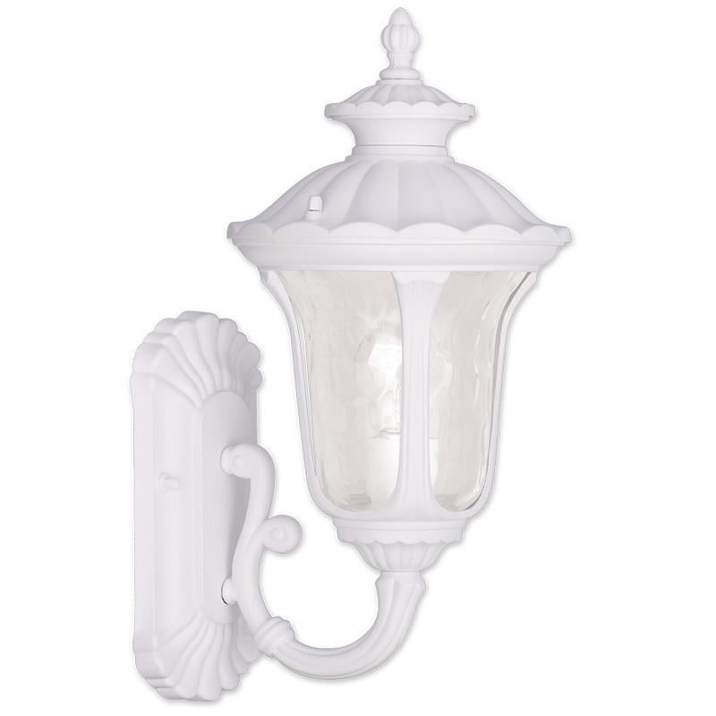 Livex Oxford 1 Light White Outdoor Wall Lantern - C185-7850-03