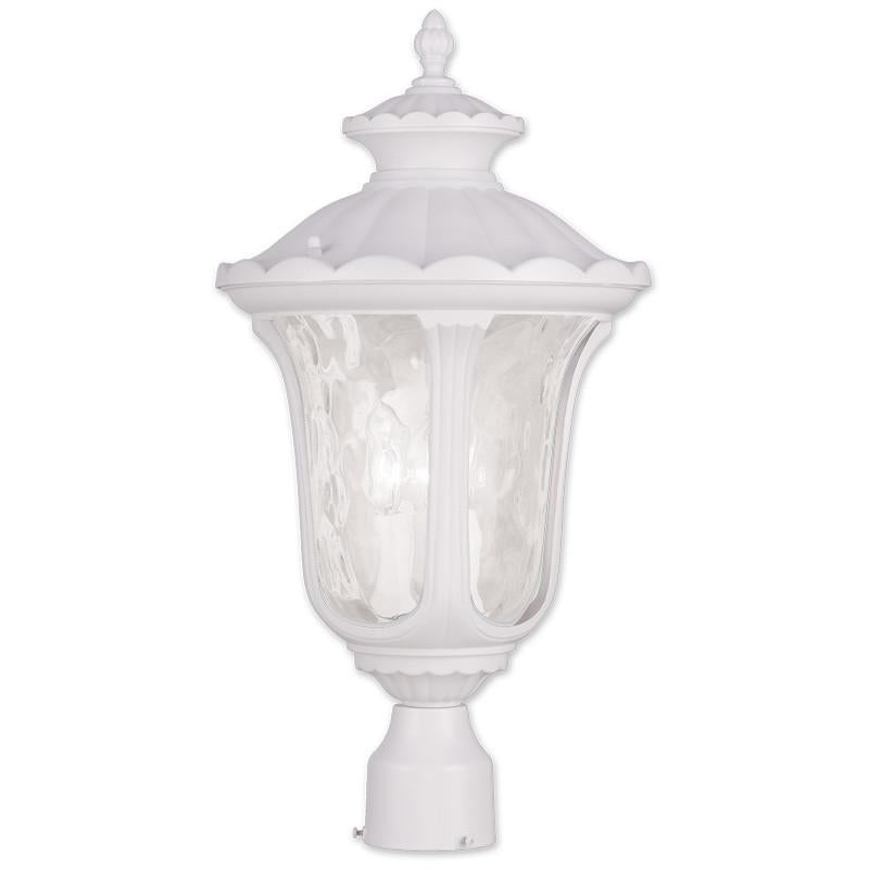 Livex Oxford 3 Light White Outdoor Post Lantern - C185-7859-03