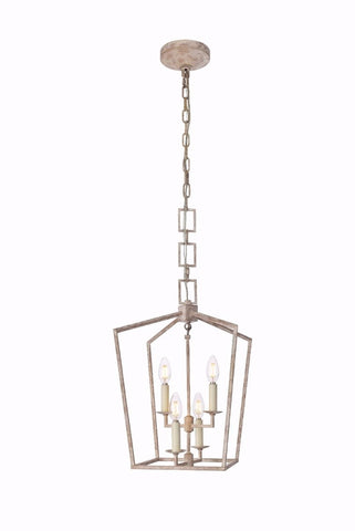 ZC121-1512D12IW - Urban Classic: Denmark 4 light Ivory wash Pendant