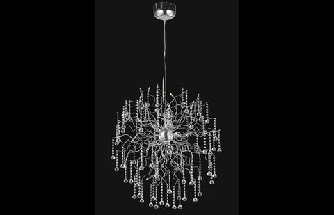 C121-2075D33C/RC - Regency Lighting: Astro 18 light Chrome Chandelier Clear Royal Cut Crystal