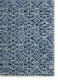 Handtufted Moroccan Navy Wool Area Rug 8 X 10 - J10-IN-210-8X10