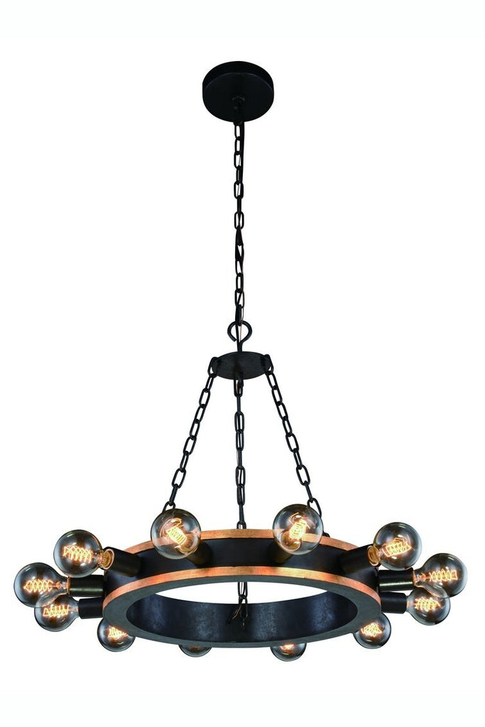 ZC121-1500D25VBGI - Urban Classic: Winston 12 light Golden Iron & Vintage Bronze
 Pendant