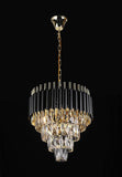 Retro Palladium Empress Crystal (Tm) Glass Fringe 4 Tier Chandelier Lighting W 19.7" x H 18.9" - Great for Entryway/Foyer, Living Room, Family Room, and More! Limited Edition ! - G7-76211/8