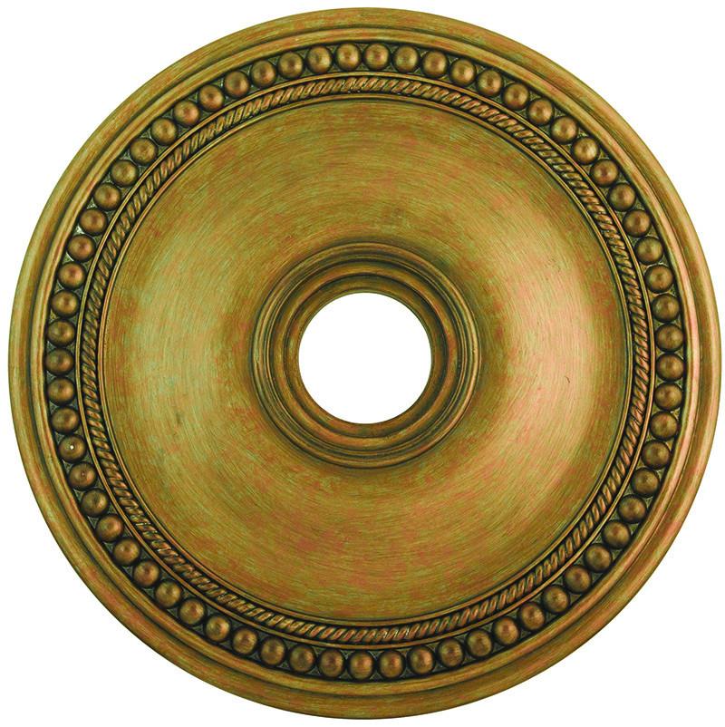 Livex Wingate Antique Gold Leaf Ceiling Medallion - C185-82075-48
