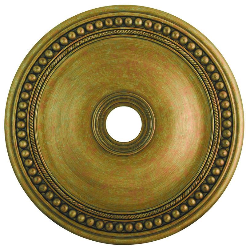 Livex Wingate Antique Gold Leaf Ceiling Medallion - C185-82076-48