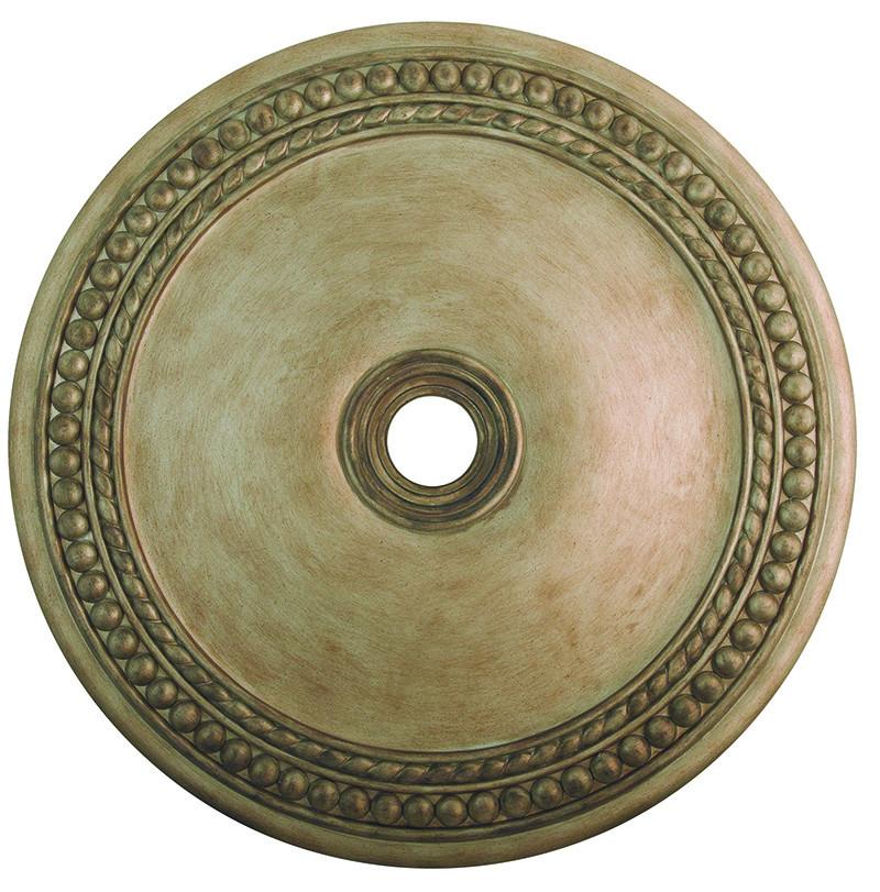Livex Wingate Antique Silver Leaf Ceiling Medallion - C185-82078-73