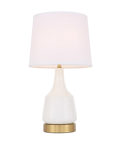 ZC121-TL3052WH - Regency Decor: Reverie 1 light White Table Lamp