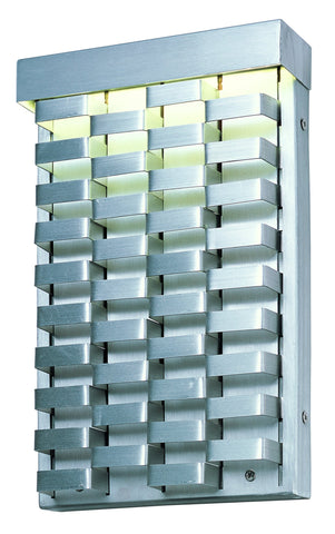 Weave Outdoor Wall Sconce Brushed Aluminum - C157-88293AL