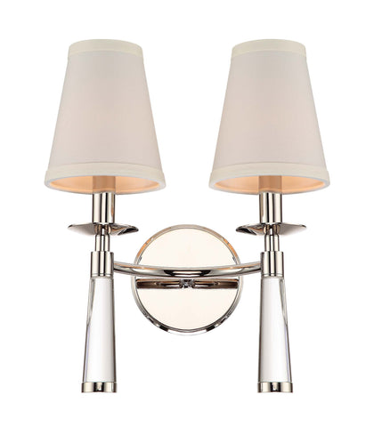 2 Light Polished Nickel Transitional Sconce - C193-8862-PN