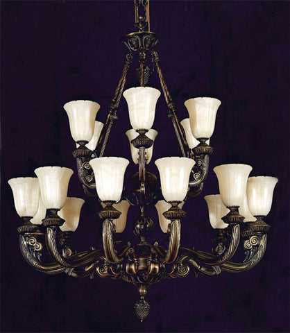 18 Light Bronze Traditional Chandelier - C193-888-36-BZ