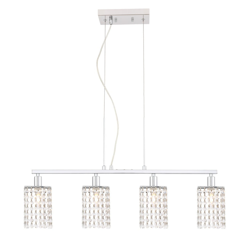 ZC121-LD7502C - Living District: Taylor 4 light Chrome Pendant